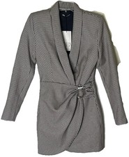 ZARA houndstooth Blazer Dress