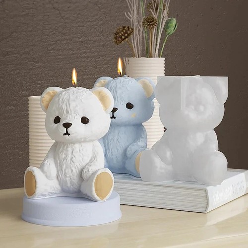 Teddy bear silicone mold - silicone,