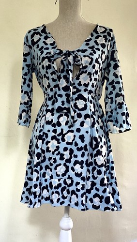 Bnwt boohoo blue leopard print - boohoo,