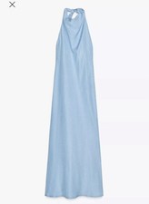 ZARA FLOWY HALTER DRESS SIZE