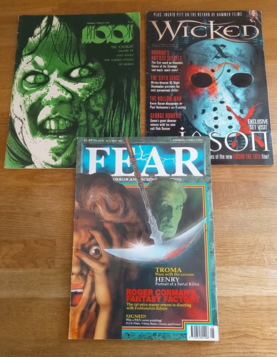 Magazines x3 horror - magazines,