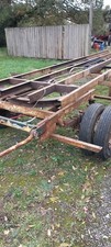 Vintage 4 Wheel Turntable trailer Straw Trailer Shepherds Hut living van Chassis