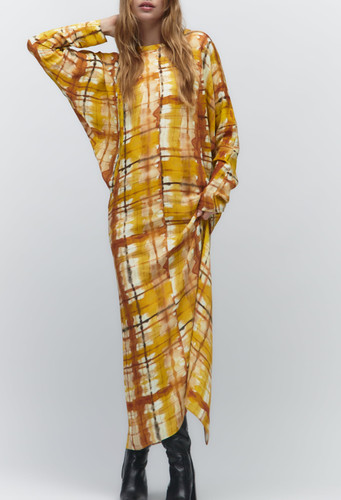Zara mustard watercolour - zara,