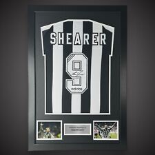 Framed Alan Shearer Hand Signed Newcastle Football Shirt With COA  £275