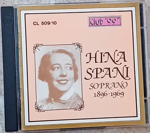 Hina spani soprano 1896 - spani, 1896-1969'