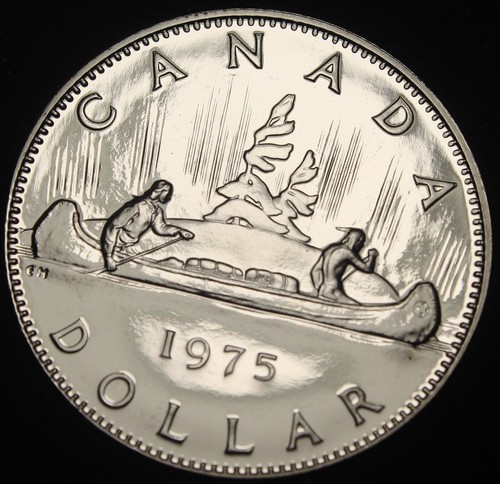 Proof like canada 1975 canoe - proof-like,