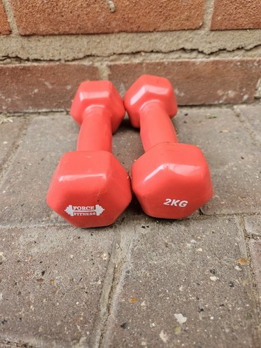 Force fitness 2kg pair rubber - fitness,