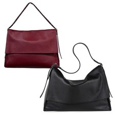 Ripani Natalie Large Shoulder Bag I781OJ In Leather Deer Effect With Flap