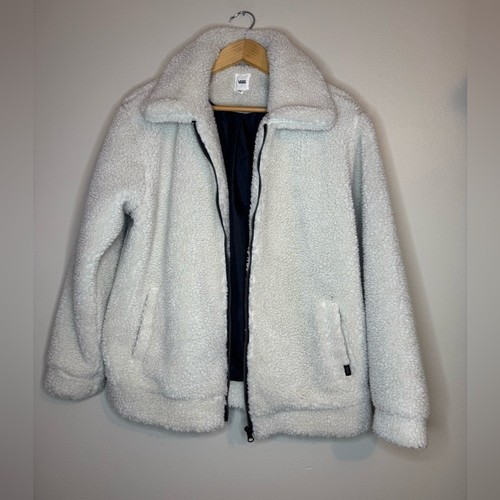 Vans white sherpa fleece - sherpa,