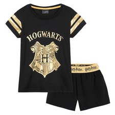 Harry Potter Girls Pyjamas for Kids and Teens, 2 Piece Nightwear Short PJs
