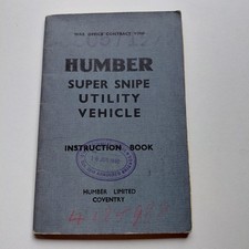 WWII 1940 Humber Super Snipe