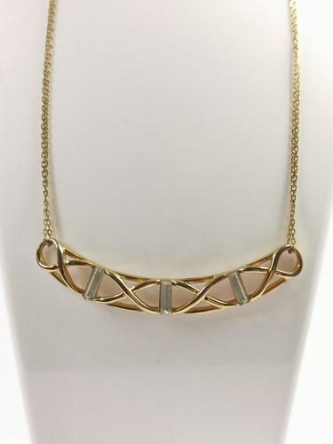 Vintage monet signed - gold, tone