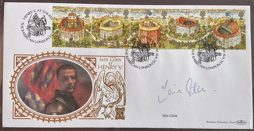 Signed iain glen 1995 - iain,