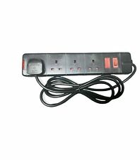 4 way Black Extension Lead 2