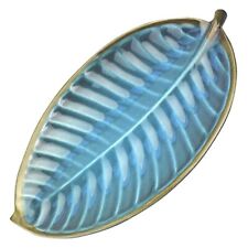 Mid-century retro novelty studio art pottery Surrey Ceramics Leaf Platter 1960's