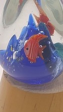 Glass Paperweight Pinched