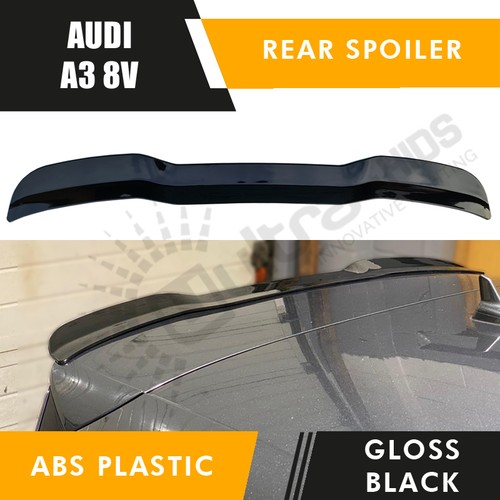 Rear spoiler gloss - rear, black
