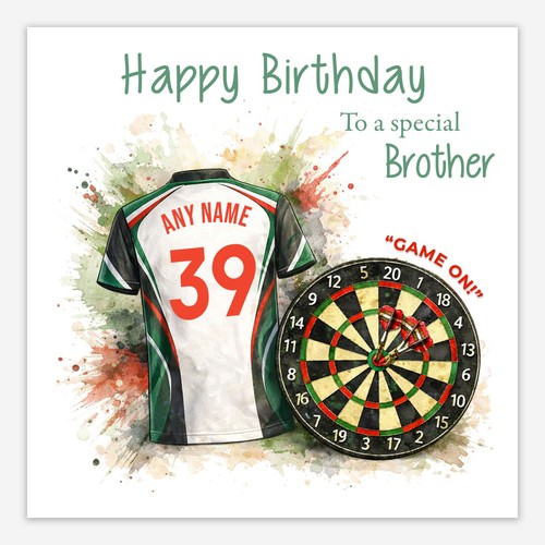 Personalised darts birthday - personalised,