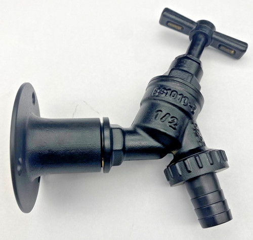 Black garden tap brass - tap,