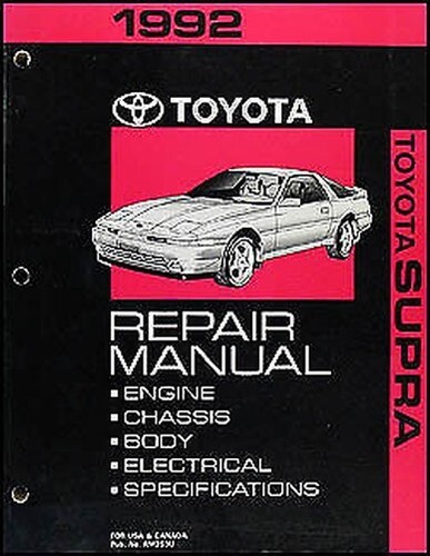 1992 toyota supra - toyota, repair