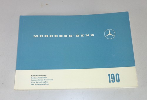 Owner manual mercedes w110 - manual,