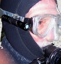 SCUBA diving mask torch light