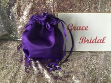 CADBURY PURPLE SATIN DOLLY BAG