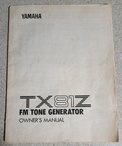 Yamaha tx81z tone generator - tx81z, fm