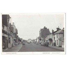 ALDEBURGH High Street, Suffolk RP Postcard Postmark Aldeburgh 1956