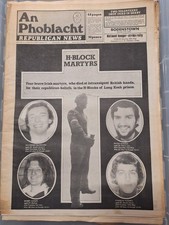 1981 Irish Republican news paper An Phoblacht long kesh ira celtic ireland   