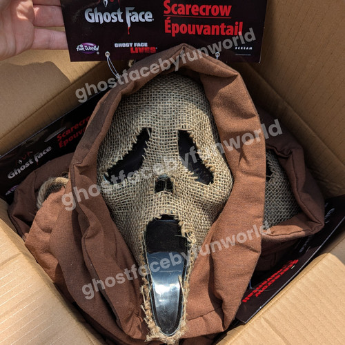 Ghost face scarecrow mask - face,