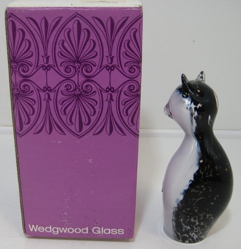 Wedgwood glass cat figurine - wedgwood,