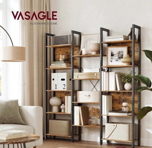 Vasagle large bookcase with - large, 14
