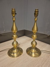 VINTAGE PAIR OF SATIN BRASS