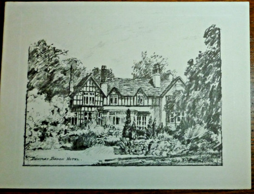 Bentley brook hotel pen ink - hotel,, &