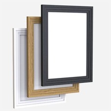 Photo Frame Picture Frames Step Style Black White Oak Large square All Sizes