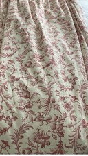 Laura Ashley Ironwork Scroll Pencil Pleat Single Curtain Cranberry 88 x 88 inch