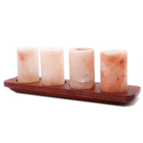 Set himalayan salt - of, shot