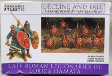 28mm Ancients LATE ROMAN LEGIONARIES x24 Decline Fall Wargames Atlantic 33874