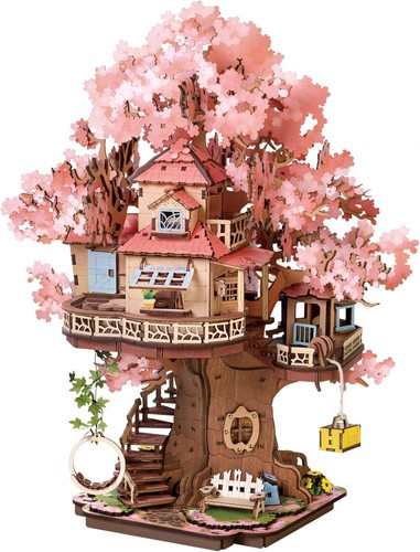 Wooden sakura tree - 3d,