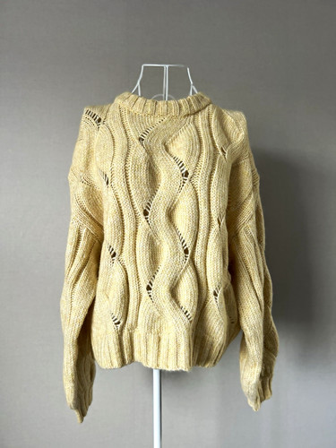 Monki yellow cable - yellow, crew