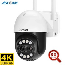 8MP 4K PTZ IP Camera Face Detection Audio POE Outdoor H.265 Onvif CCTV RTSP Colo