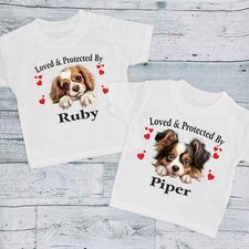 Loved & Protected Personalised Dog Breeds Of Your Choice Baby Children's T-Shit