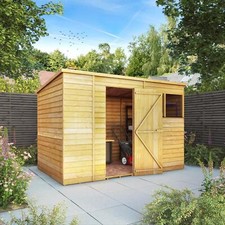 10x6 wood garden - wood, overlap