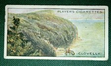 CLOVELLY  Fishing Village  North Devon  Vintage 1914  Illustrated Card  KE19