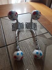 Pair Of Ceramic Knob Coat Hooks