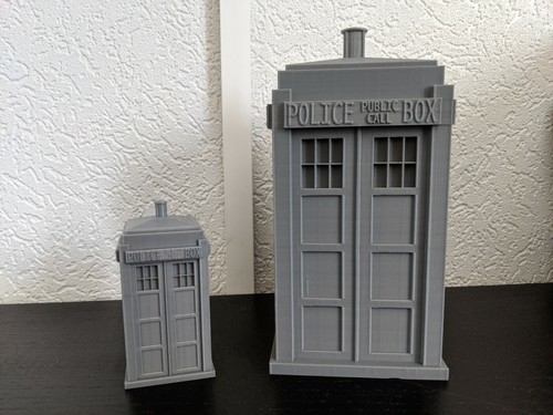 Paintable who tardis model - tardis,