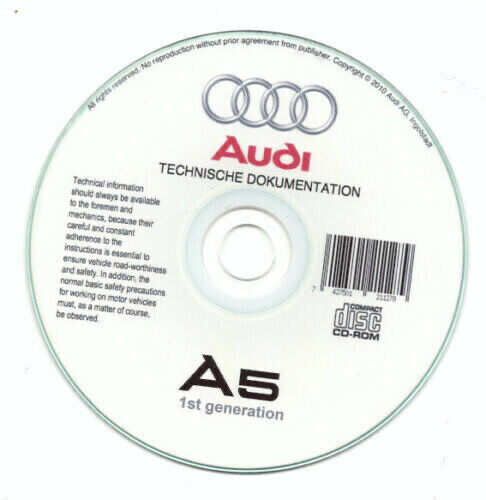 Audi workshop - a5, (2007-2017)