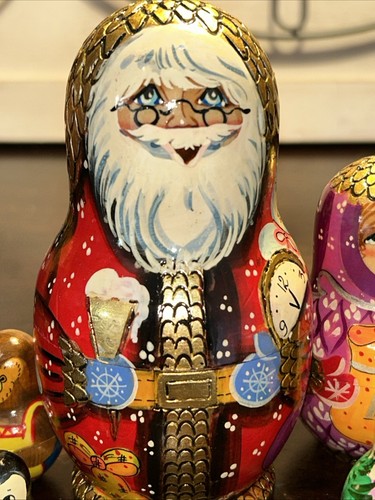Vtg signed set santa - vtg, claus