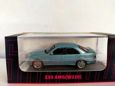 Mercedes Benz E55 AMG W210 1/64 scale diecast model by DCT  Shadow in Blue